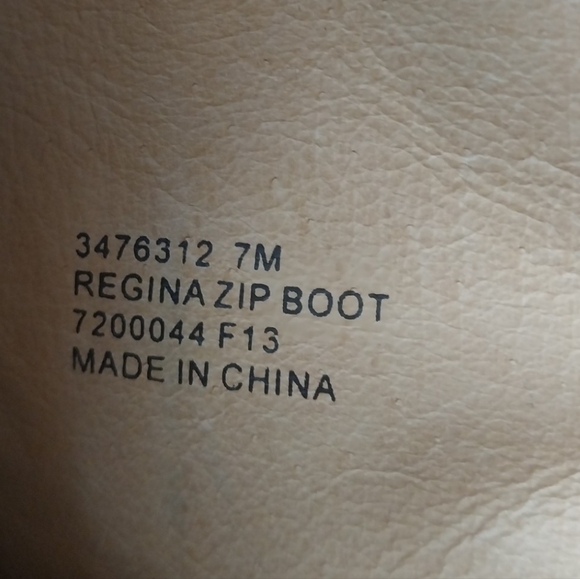 Frye Regina zip High Heel Tall Western Boots brown Leather size 7 - Picture 11 of 11